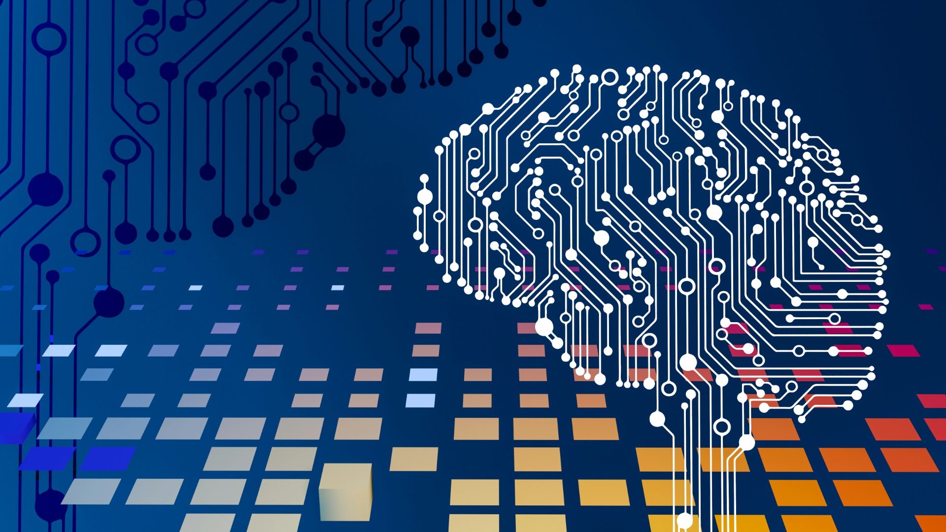 Abstract AI technology visualization